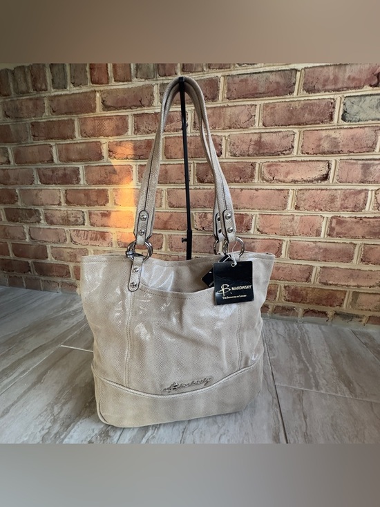 b. makowsky Handbags - B. Makowsky Snakeskin Women’s Leather Shoulder Bag NWT